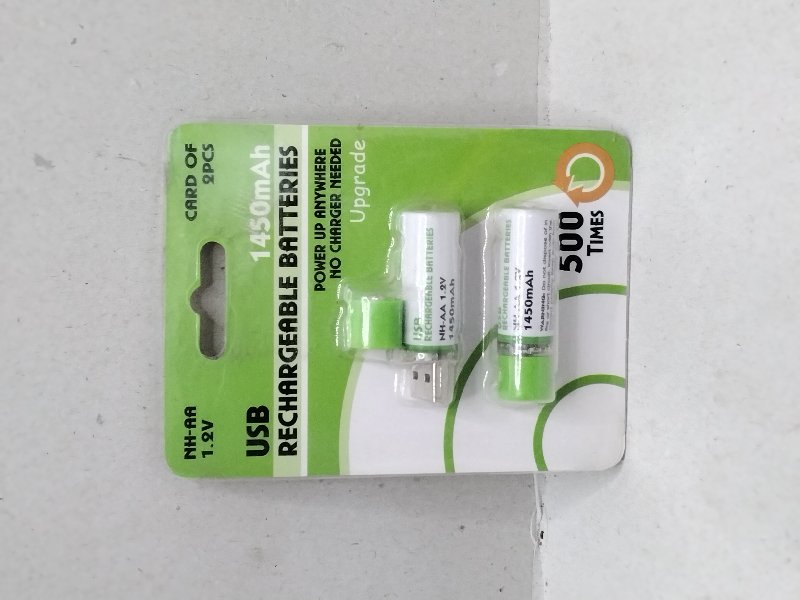 USB rechargeable batteries