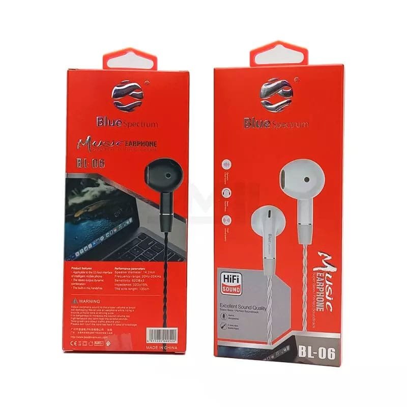 Blue Spectrum Music Earphone BL-06.