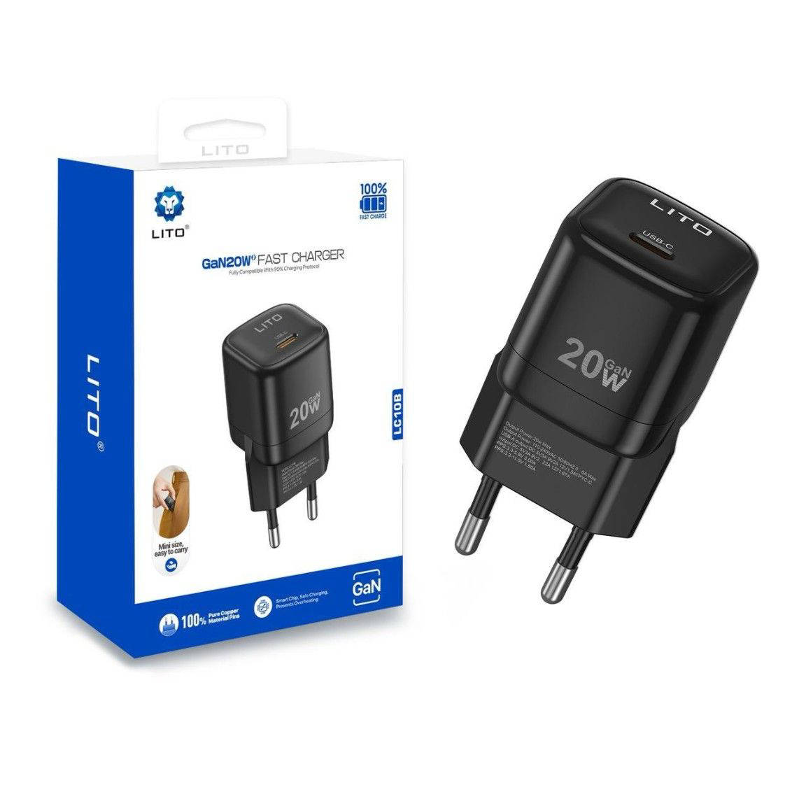 شاحن Lito LC10 20W